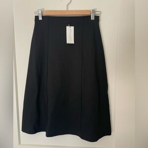 Ripley Rader Ponte Knit A-Line Skirt in Black